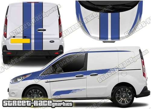 Ford Transit Connect M-SPORT Full stripes 040A (UK VERSION)