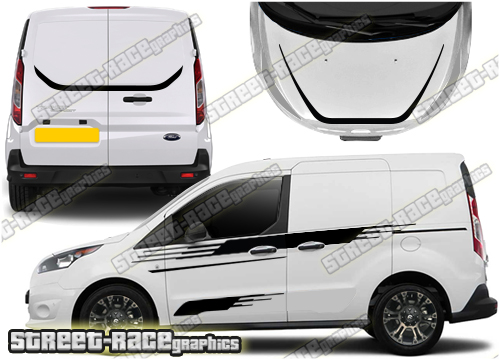 Ford Transit Connect M-SPORT Full stripes 042A (UK VERSION)
