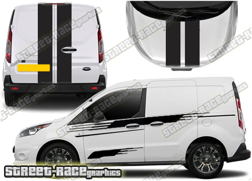 Ford Transit Connect M-SPORT Full stripes 043A (UK VERSION)