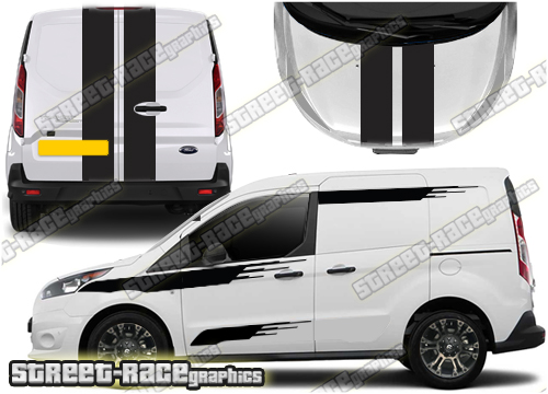 Ford Transit Connect M-SPORT Full stripes 045A (UK VERSION)