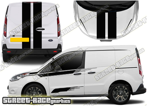 Ford Transit Connect M-SPORT Full stripes 050A (UK VERSION)