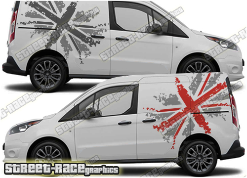 Ford Transit Connect Rally 016 Union Jack grunge