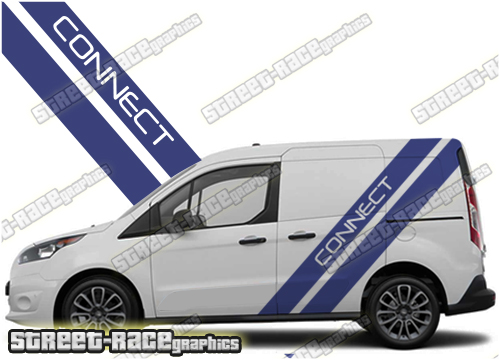 Ford Transit Connect 018 large diagonal stripes