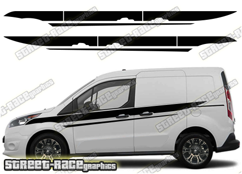 Ford Transit Connect 021 M-SPORT side stripes (UK VERSION)