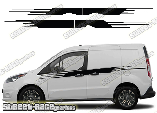 Ford Transit Connect 022 M-SPORT side stripes (UK VERSION)