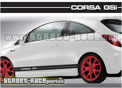 Corsa side racing stripes 016