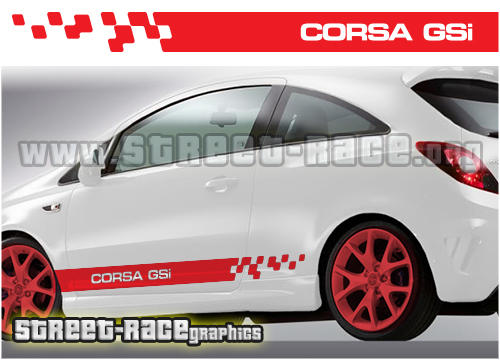 Corsa side racing stripes 017