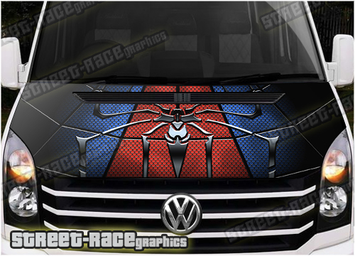 130 - VW Crafter / Mercedes Sprinter bonnet wrap (Spiderman)