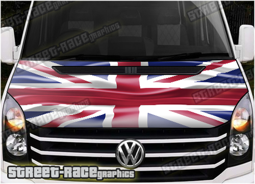 706 - VW Crafter / Mercedes Sprinter bonnet wrap (Union Jack)