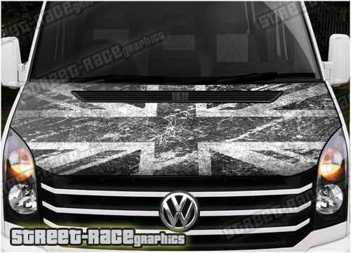 708 - VW Crafter / Mercedes Sprinter bonnet wrap (Union Jack)