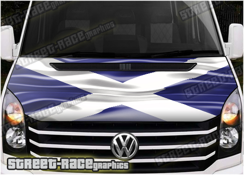 713 - VW Crafter / Mercedes Sprinter bonnet wrap (Scotland flag)