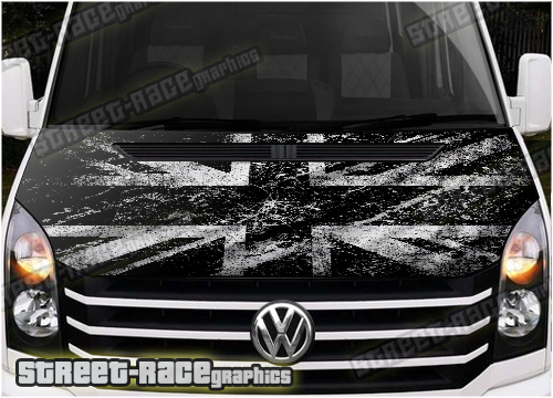 715 - VW Crafter / Mercedes Sprinter bonnet wrap (Union Jack)