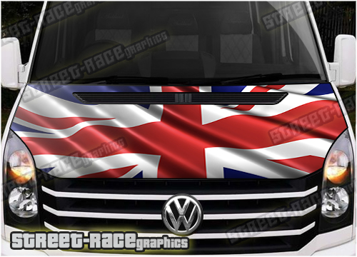 722 - VW Crafter / Mercedes Sprinter bonnet wrap (Union Jack)