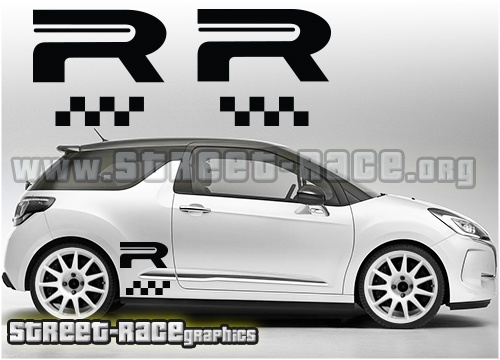 002 - Citroen DS3 side sticker kit - 2013