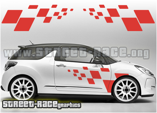 069 - Citroen DS3 flag squares