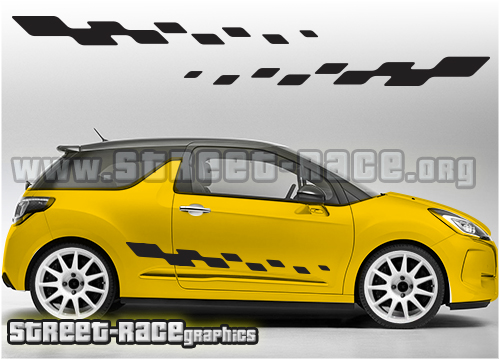 071 - Citroen DS3 flag squares