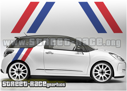 Citroen DS3 077 - French Flag side stripes