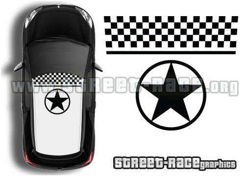 Citroen DS3 roof 051 graphics kit
