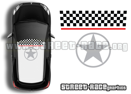 Citroen DS3 roof 052 graphics kit