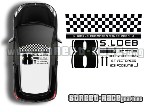 Citroen DS3 roof 067 Sebastien Loeb kit