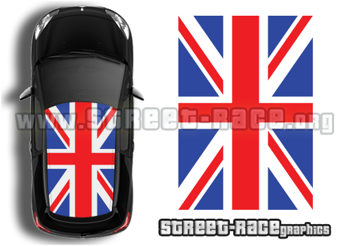 Citroen DS3 roof 069 Union Jack roof graphics