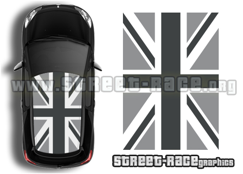 Citroen DS3 071 Union Jack roof graphics