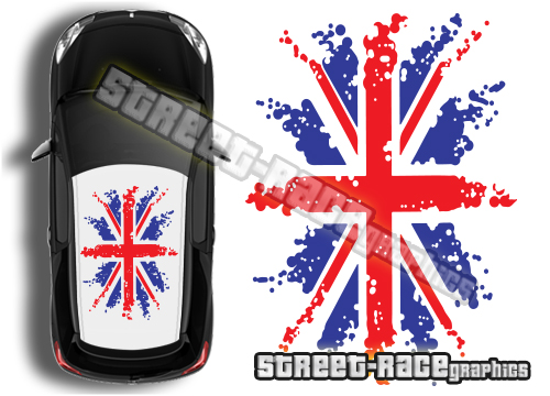 Citroen DS3 roof 080 Union Jack roof graphics