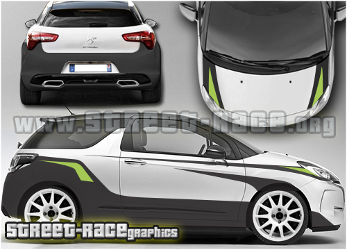 Citroen DS3 rally sticker kit 007A