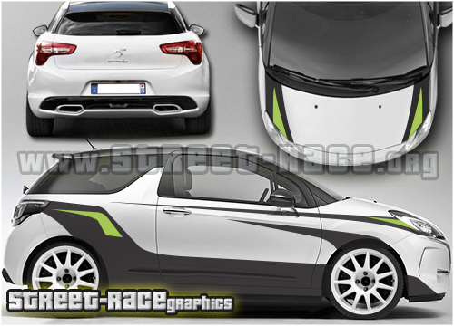 Citroen DS3 rally sticker kit 007B