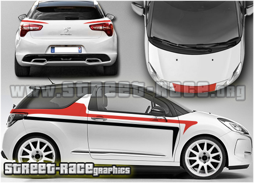 Citroen DS3 R1 rally sticker kit 009