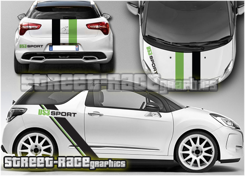 Citroen DS3 R3 rally sticker kit 016