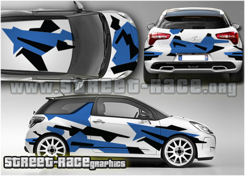 Citroen DS3 Camouflage rally graphics 011