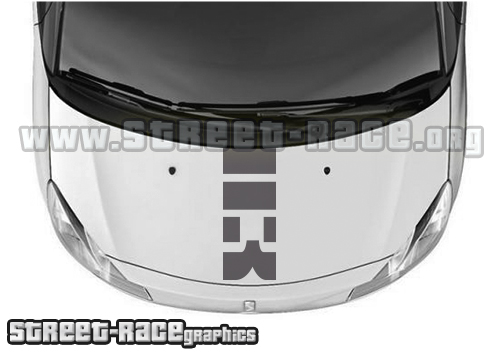 Citroen DS3 bonnet sticker 006b