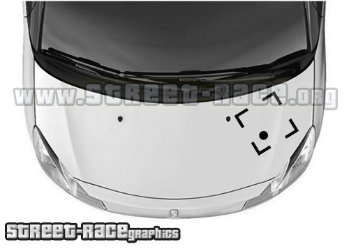 Citroen DS3 bonnet sticker 014