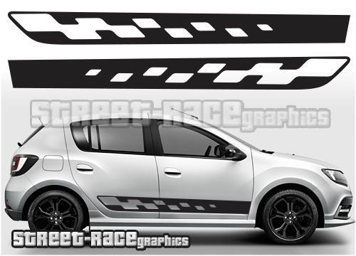 Renault / Dacia Sandero 001 - RS side stripes