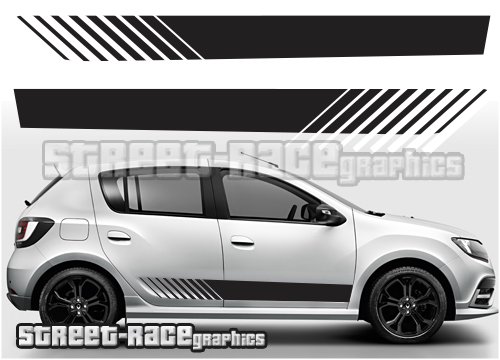 Renault / Dacia Sandero 010 - RS side stripes