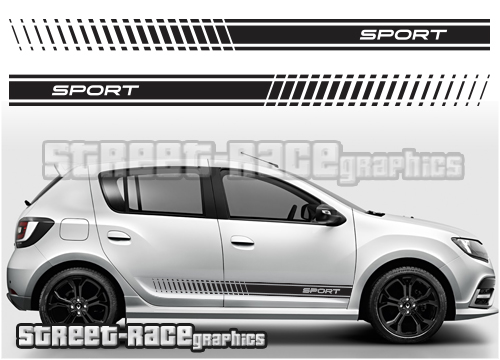 Renault / Dacia Sandero 017 - SPORT stripes
