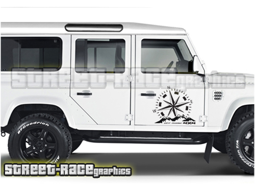 Land Rover Defender 110 side graphics 001