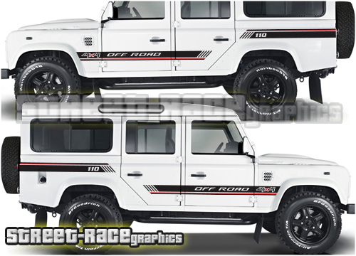 Land Rover Defender 110 side graphics 012