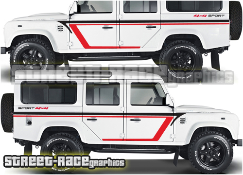 Land Rover Defender 110 side graphics 036