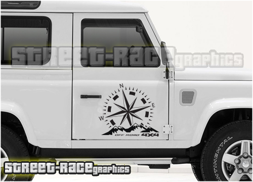 Land Rover Defender 90 side graphics 001