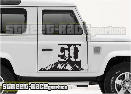 Land Rover Defender 90 side graphics 003