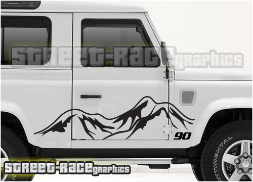 Land Rover Defender 90 side graphics 006
