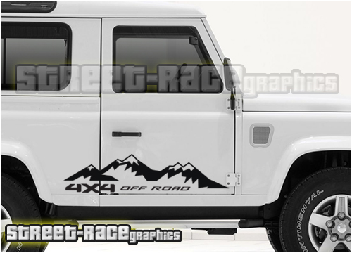 Land Rover Defender 90 side graphics 007
