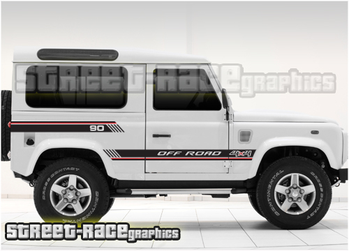 Land Rover Defender 90 side graphics 012