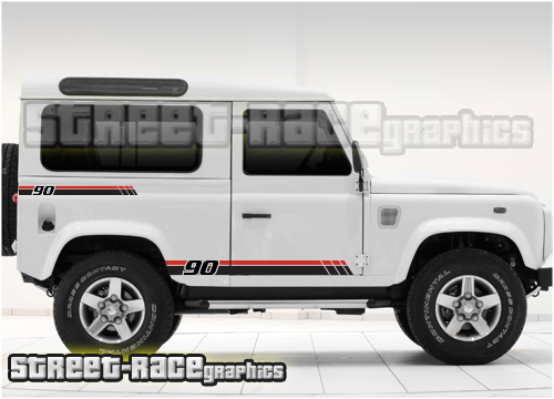 Land Rover Defender 90 side graphics 025