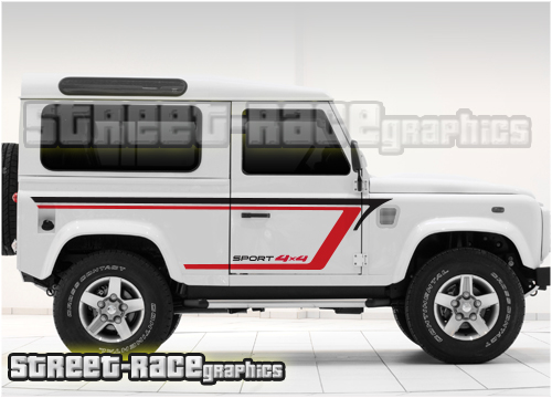 Land Rover Defender 90 side graphics 036