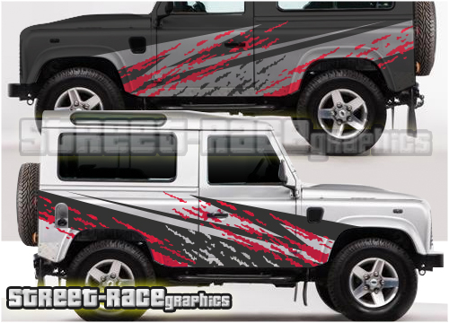 Land Rover Defender 90 large side graphics 002