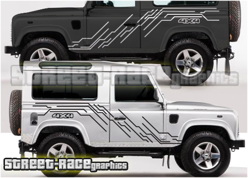Land Rover Defender 90 large side graphics 004