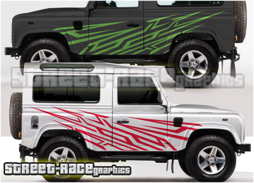 Land Rover Defender 90 large side graphics 006